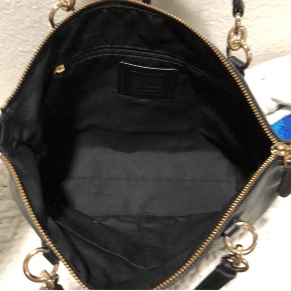 Coach Pebbled Black Leather Tote - Picture 5 of 5